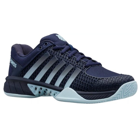 K-Swiss Shoes - K-Swiss Women's Size 8 Express Light Pickleball Shoes Black Iris and Blue Glow